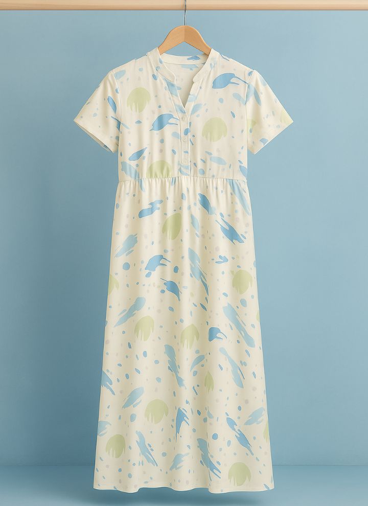 Contouraa "Chic Comfort" Cotton Frock Nighty – Effortless Elegance
