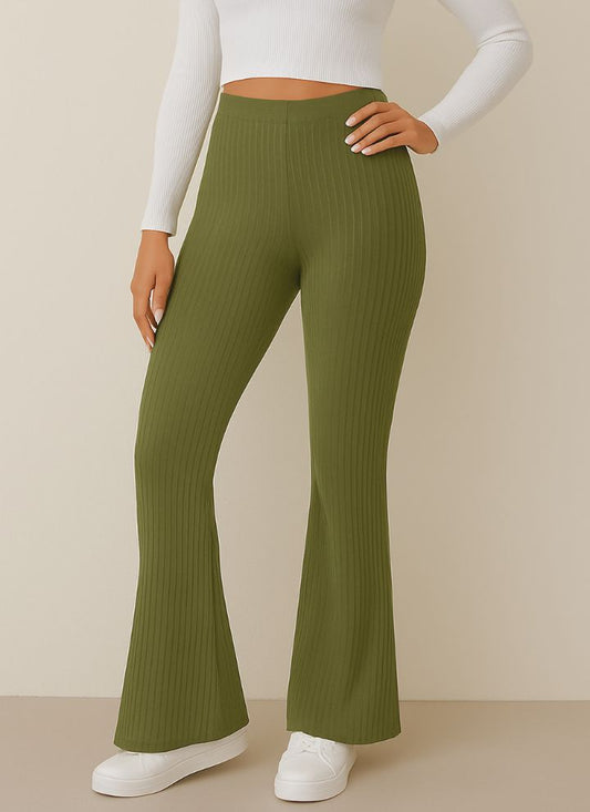 Ultimate Flare Pants - Contouraa Ribbed Snatched Leggings