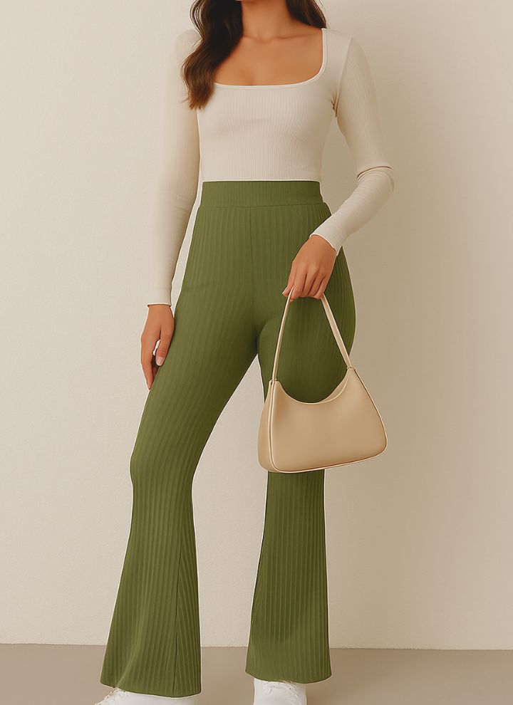 Ultimate Flare Pants - Contouraa Ribbed Snatched Leggings