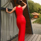 Contouraa Brynne Drape Cut-Out Dress – Bold Elegance Redefined