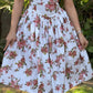 Contouraa Rose Bunch Flared Summer Dress – Effortless Floral Charm