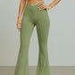 Ultimate V Waisted Flare Pants - Contouraa Ribbed Snatched Leggings