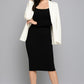 Contouraa Timeless Body Snatching - Square Neck Full Sleeves Dress