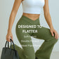 Ultimate V Waisted Flare Pants - Contouraa Ribbed Snatched Leggings